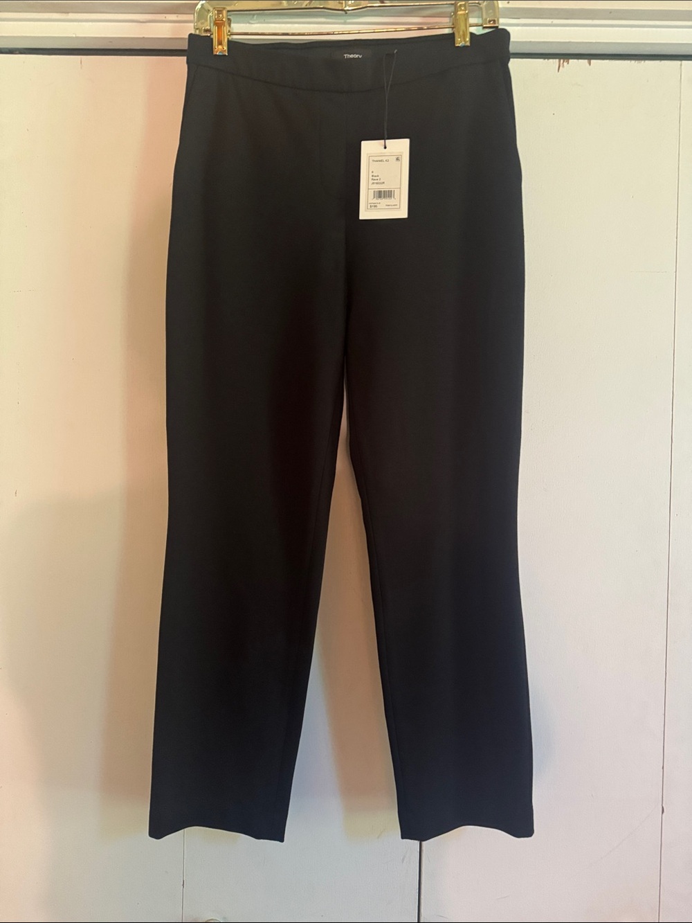 Theory Black slacks pull on Brand new